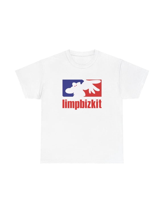 Limp Bizkit 2 Nu Metal Rap Rock T Shirt Black White Navy Cotton Tee - White / XL