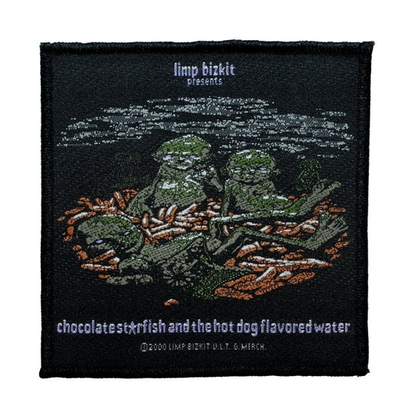 Limp Bizkit Chocolate Starfish Patch Album Art Rap Rock Woven Sew On Applique