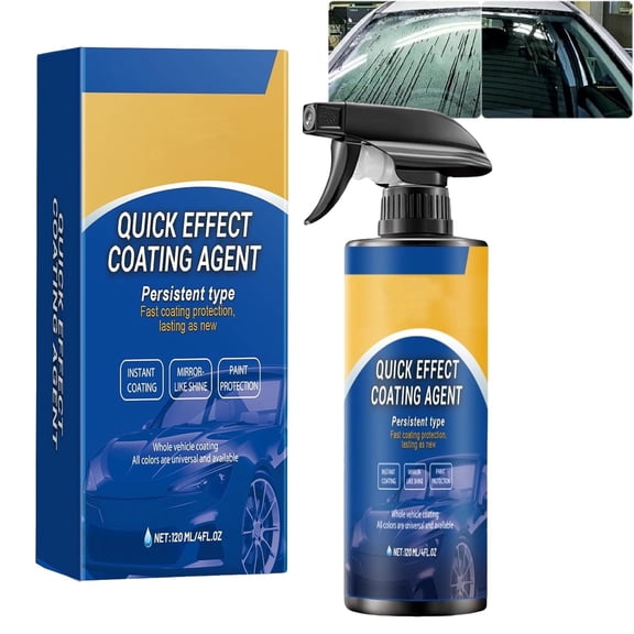 YEPOLERCE Car Polish, Ceramic Coating Spray for Cars, 3-in-1 Quick Effect Coating Agent, High Protection Fast Acting Hydrophobic Polish, Windscreen Washer Fluid