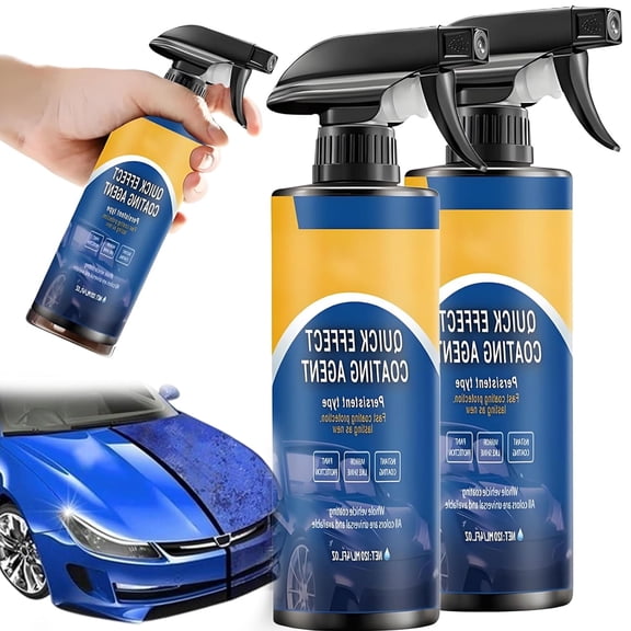Car Polish & Coating Spray - All in One Cleaner + Restorer for Paint, Protective Layer Formula, Safe for Most Auto Finishes