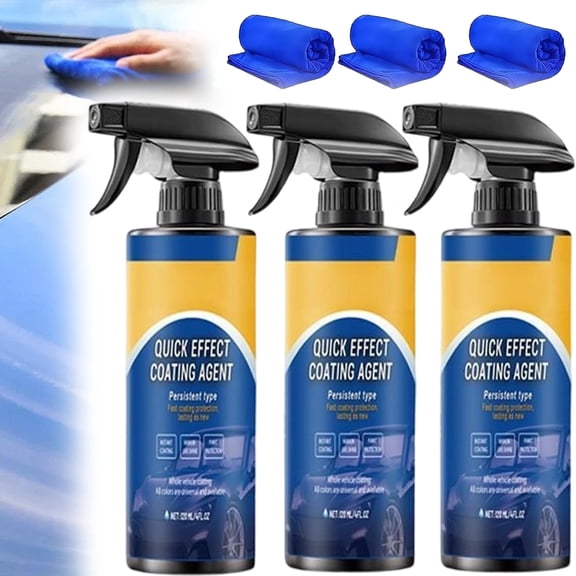 Car Polish & Coating Spray - Scratch-Removing Polish with Clear Protective Layer, Restores Shine & Gloss for All Car Paints
