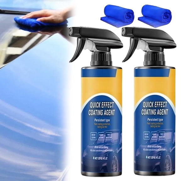 Car Polish & Coating Spray - Scratch-Removing Polish with Clear Protective Layer, Restores Shine & Gloss for All Car Paints
