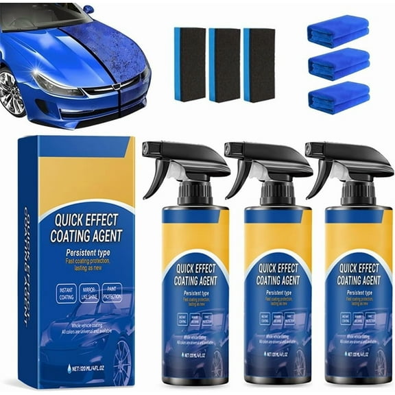 Limplex Coating Spray, 2025 Germany Formula Quick-Acting Car Polish, 3-in-1 Waterless Wash & Scratch Remover, Restores Shine & Gloss for All Car Models