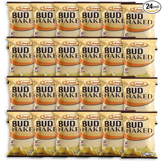 Limyè Bud Naked Potato chips, Healthy Kosher Certified Snacks Variety packs - Salted Chips, No Artificial Flavors, Vegan Gluten Free Chips, 3 Oz bag (Pack of 24)