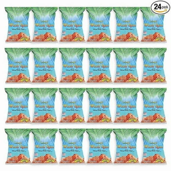 Limy Potato Chips, World Spice Flavor, Kosher Certified, Allergen Free Vegan potato chips, 1.5 Oz (24 Pack)