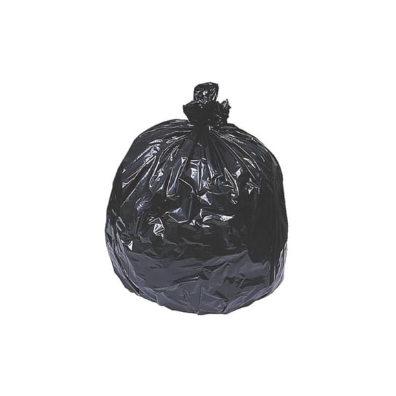 Webster Low Density Recycled Can Liners - 33 Gal - 40" X 32.50" - 0.90 Mil [23 m] Thickness - Low Density - Plastic, Resin - 80/carton - Black (RNW1TL80)