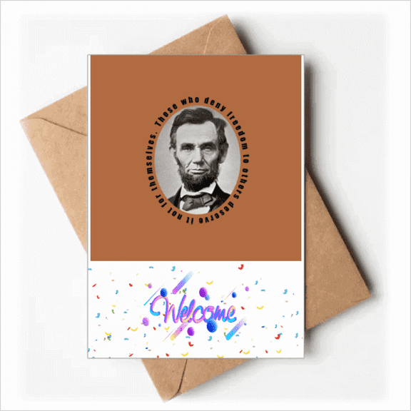 Lin Kun Free Quotes Memorial Welcome Back Greeting Cards Envelopes Blank