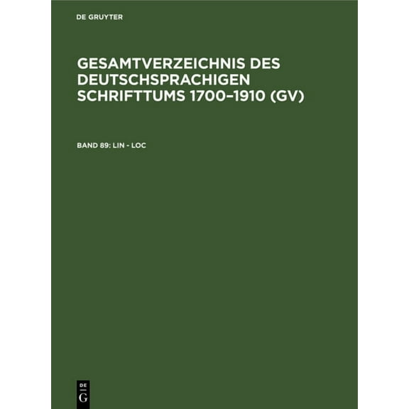 Lin - Loc, (Hardcover)