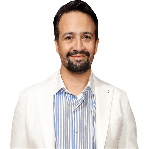 Lin-Manuel Miranda (white Jacket) Half Body Buddy Cutout