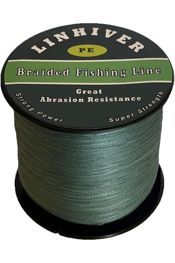 Braided Fishing Line, Strong Power, Great Abrasion Resistance, Thin Diameter, No Stretch, Low Memory and High Sensitivity(328Yds,40LB,4 Strands)