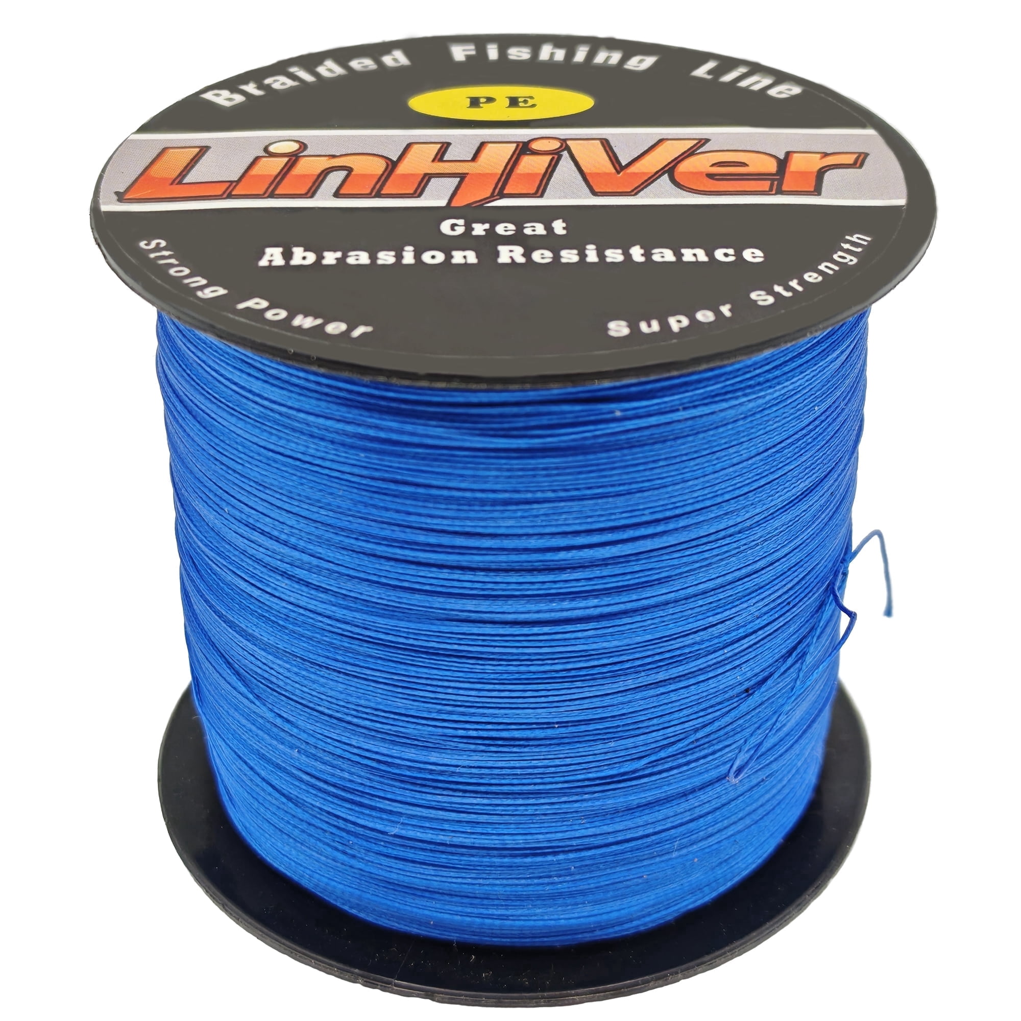 LinHiver Color-Lock 8 Strand Braided Fishing Line - Fade-Resistant, High Abrasion Resistance, Zero Stretch, Super Thin Diameter, 10lb-100lb, 300/500Yds, Perfect for Saltwater & Freshwater
