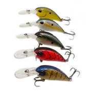 LinHiver Fishing Lures Crankbait   Shallow & Deep Diving Options, Lifelike Wobble Action for Bass Trout Freshwater Saltwater