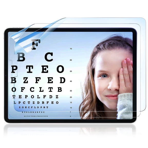 LinQingQ 2 Pack Anti Blue Light Matte Screen Protector Comparable with iPad 9 8 7 Gen 10.2 Inch 2019-2021 Anti Glare Eye Protection Bubble Free HD PET