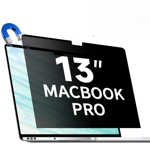 LinQingQ Magnetic Privacy Screen for 13 Inch MacBook Pro 2016-2022 M1 M2, Removable Matte Anti Spy Filter Anti Glare Blue Light Block