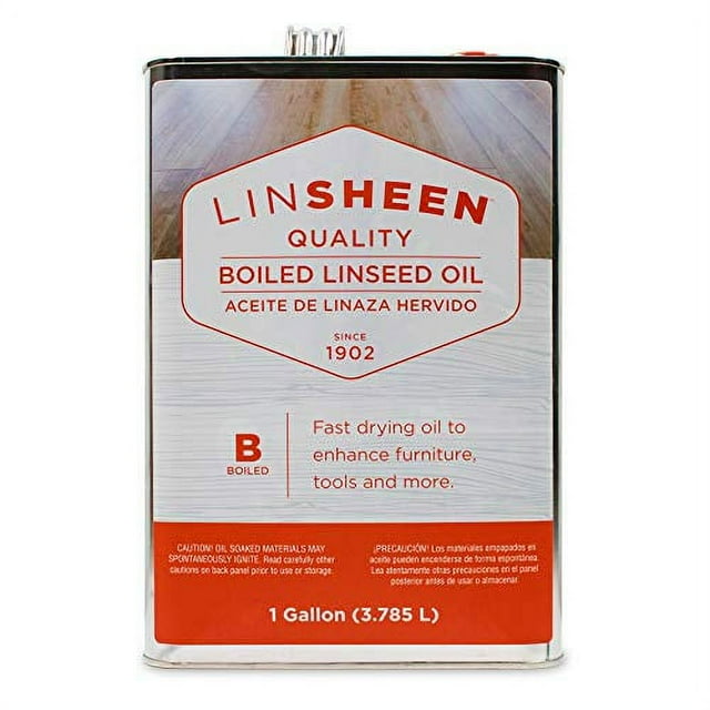 LinSheen Boiled Linseed Oil Fast Drying Flaxseed Wood Treatment to