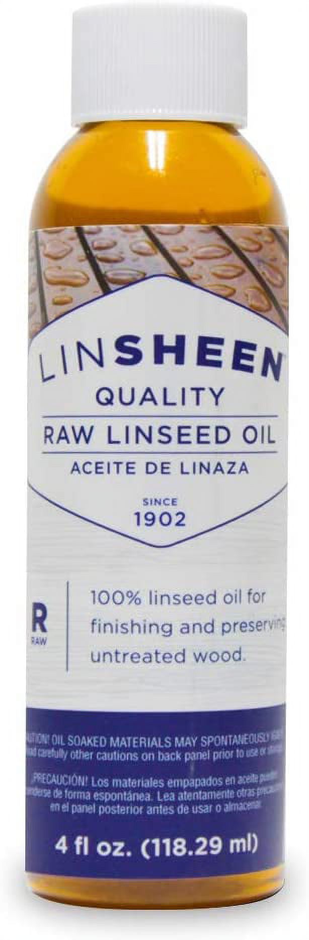 LinSheen Raw Linseed Oil \u2013 Flaxseed Wood Treatment Conditioner to
