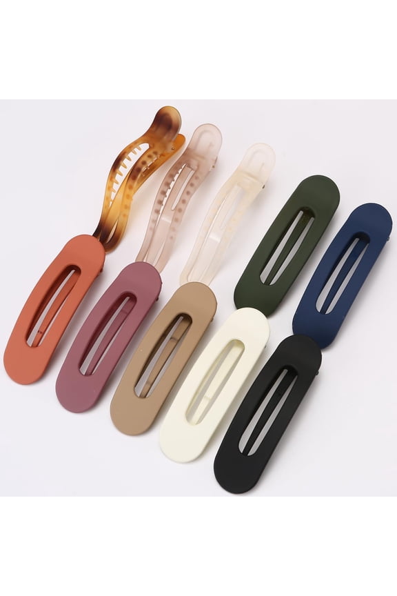10 Pack Alligator Hair Clips for Women Styling Sectioning Non-slip Duck Billed Hair Claw Clips, Large Hair Barrettes for Women Thick Hair (10PCS Mixed color)