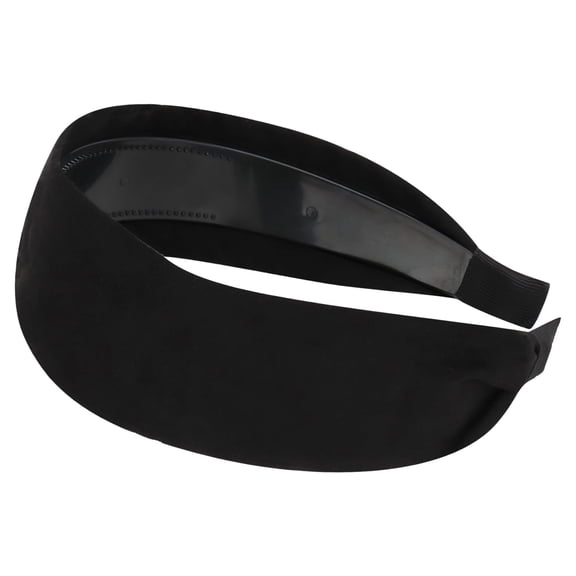 LinYooLi Black Headband for Women, Wide Headband Thick Headbands Big Headband, Large Head Bands for Women's Hair Plain Hairbands Hair Accessories for Women Girls