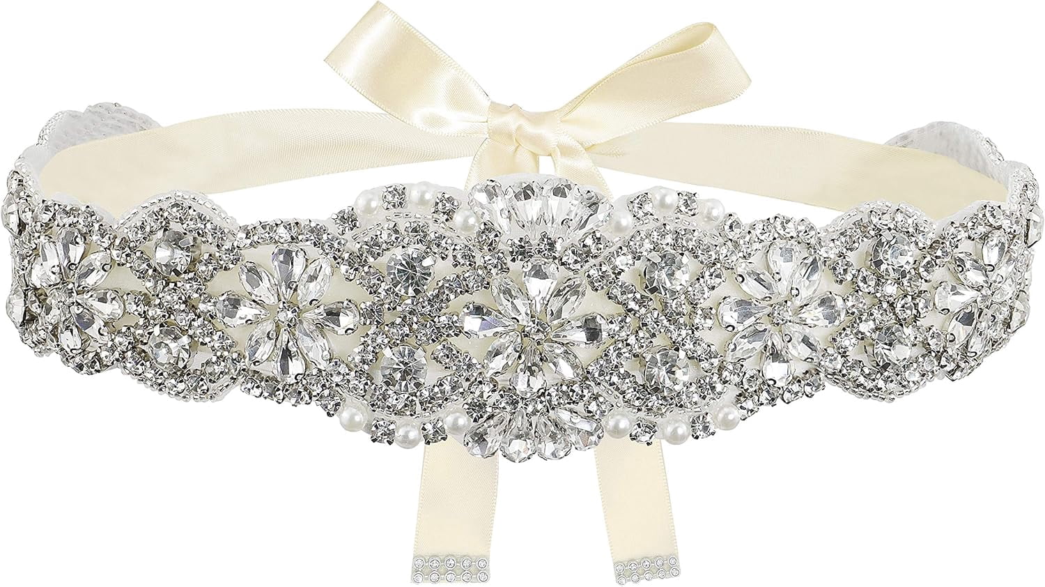 LinYooLi Bridal Crystal Rhinestone Braided Wedding Dress  display picture 2