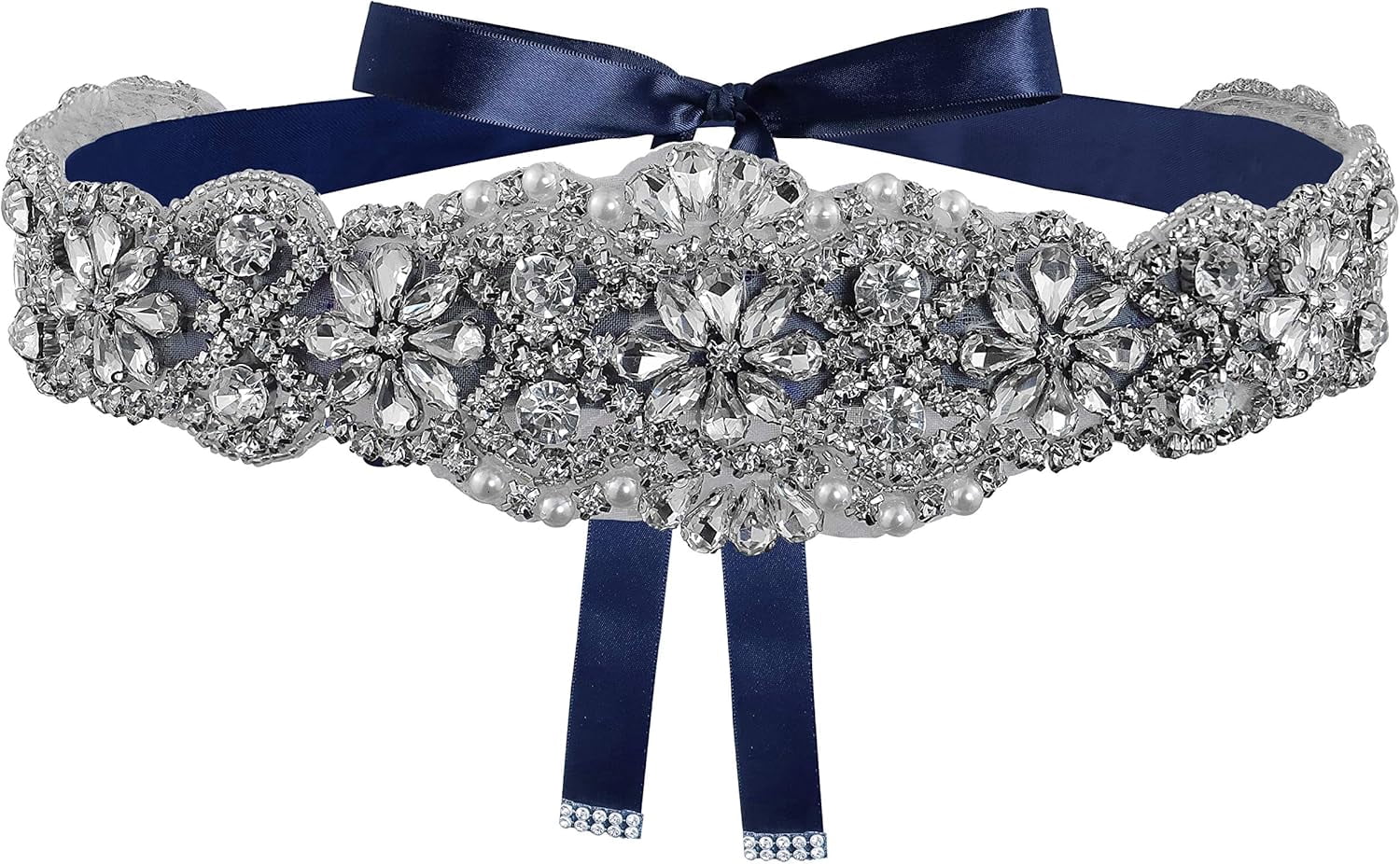 Bridal Crystal Rhinestone Braided Wedding Dress Sash Belt XZQTIVE Bridal Belt Handmade Crystal Rhinestone Dominican  main image 4