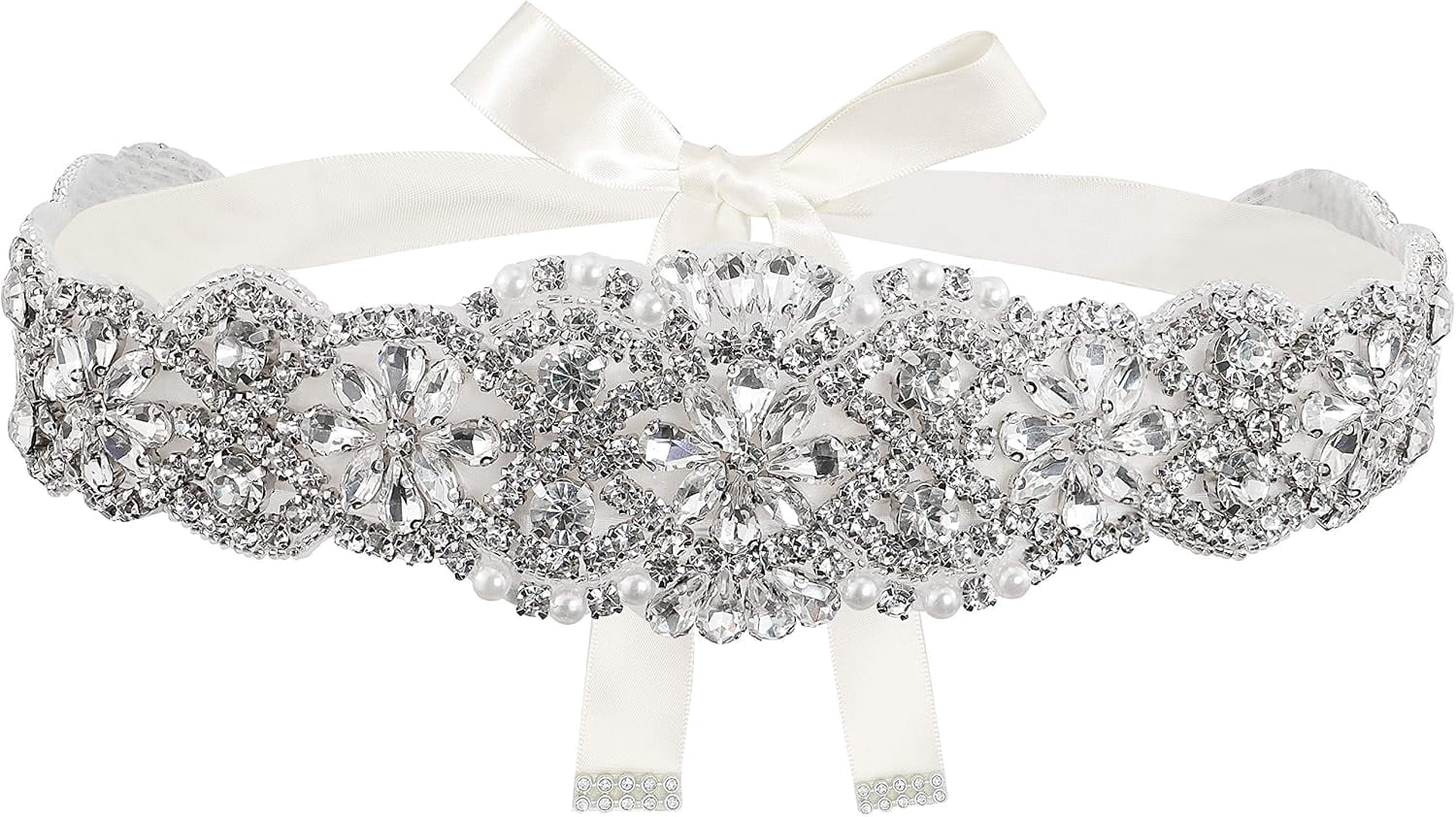 Crystal Rhinestone Braided Wedding Dress Sash Belt Lovful Bridal Crystal Rhinestone Braided Wedding Jamaica | Ubuy main image 2