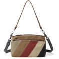 thumbnail image 1 of LinYooLi Canvas Crossbody Bag for Women Small Tote Purse Shoulder Hobo Bags Striped Daily Tote, 1 of 9