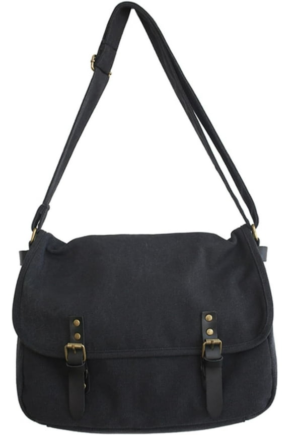 Canvas Messenger Bag for Men Women Y2k Vintage Crossbody Travel Satchel Shoulder Bag Hobo Grunge Hippie Laptop Bag