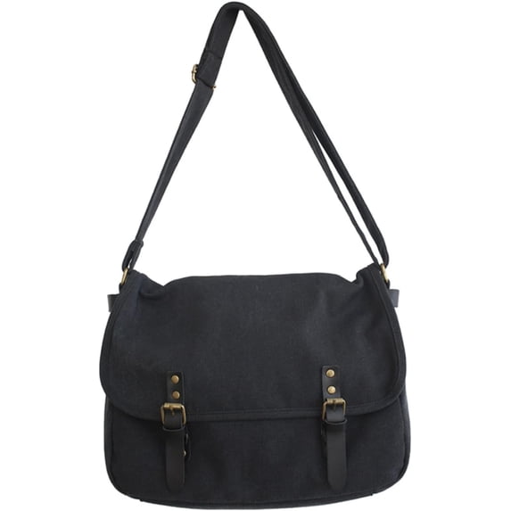 LinYooLi Canvas Messenger Bag for Men Women Y2k Vintage Crossbody Travel Satchel Shoulder Bag Hobo Grunge Hippie Laptop Bag