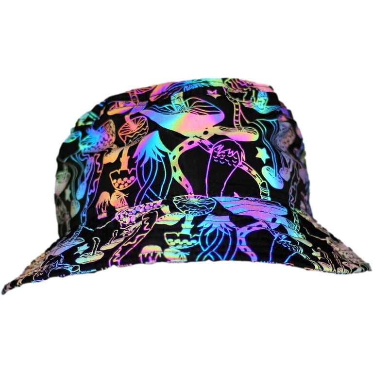 Glow in Dark Splatter Bucket Hat Sun Beach Fisherman Cap Outdoor Glow in Dark Splatter Neon Bucket Hat for Women Men Sun Cap  main image 3