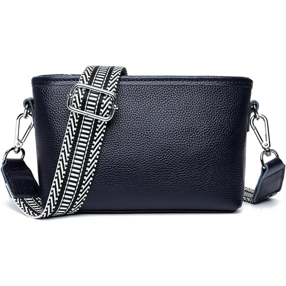 LinYooLi Crossbody Bags for Women, Trendy Leather Crossbody Camera Bag Purse with Guitar Strap Small Shoulder Handbag