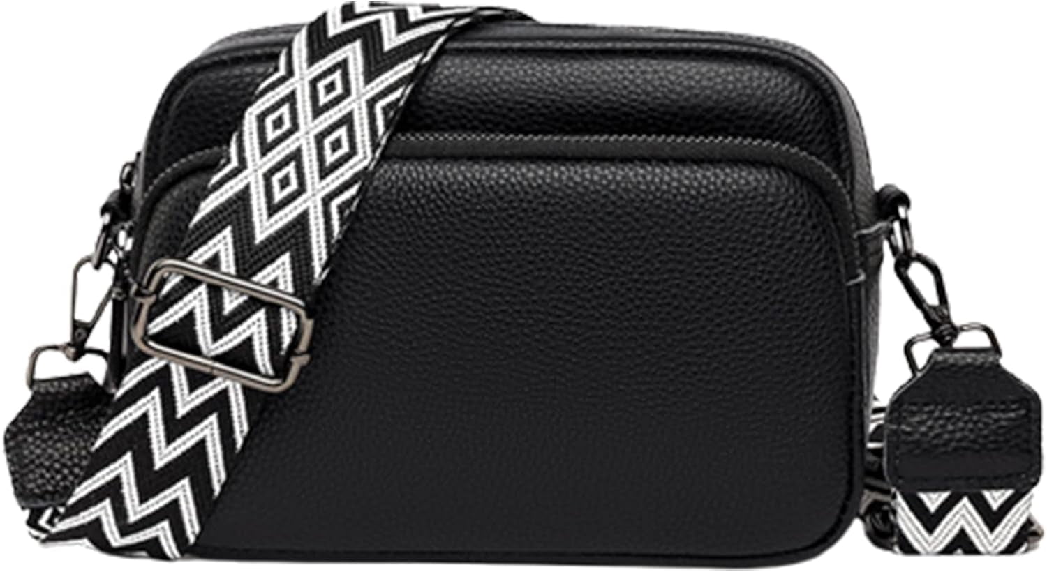OWGSEE Women's Crossbody Camera Bag - Leather Small Shoulder Bag With Guitar Strap - View #7