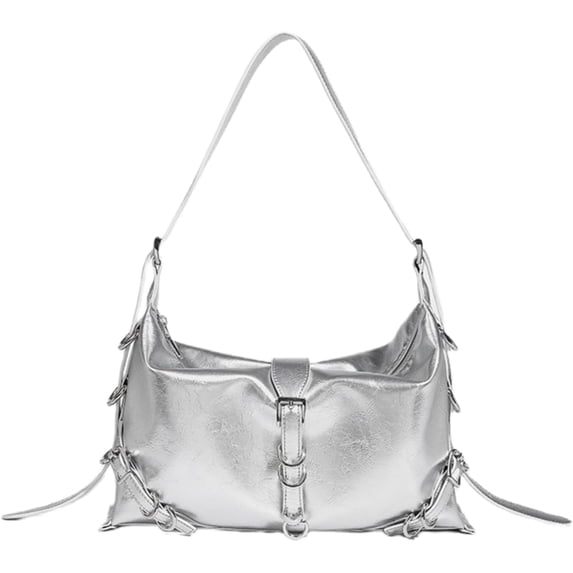 LinYooLi Cute Shoulder Bag for Women Y2K Grunge Fairy Crossbody Bag Cyber Motorcycle Bag Aestheic Vintage Purse