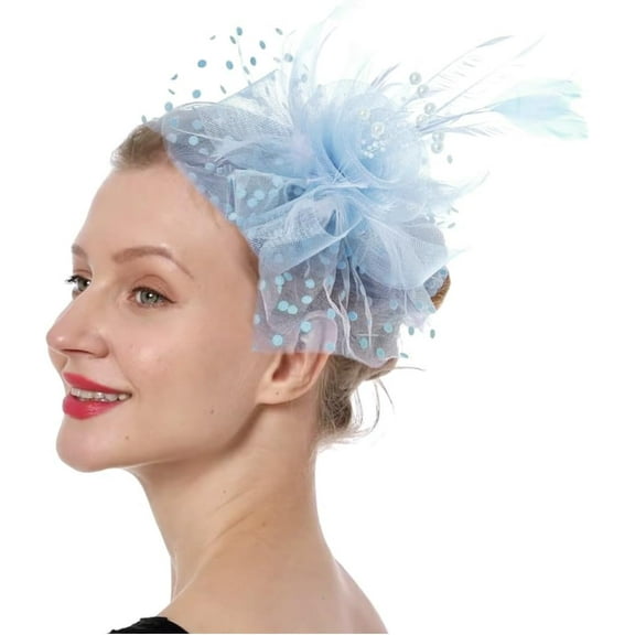 LinYooLi Fascinators Hats for Women Tea Party Headband Kentucky Derby Hats Fascinator Headpiece