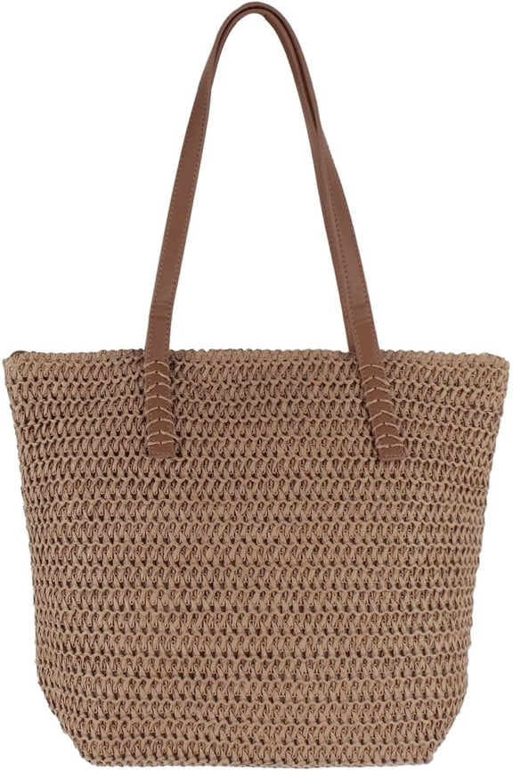 Fashion Handbags Women Woven Straw Bag Summer Beach Tote Purse