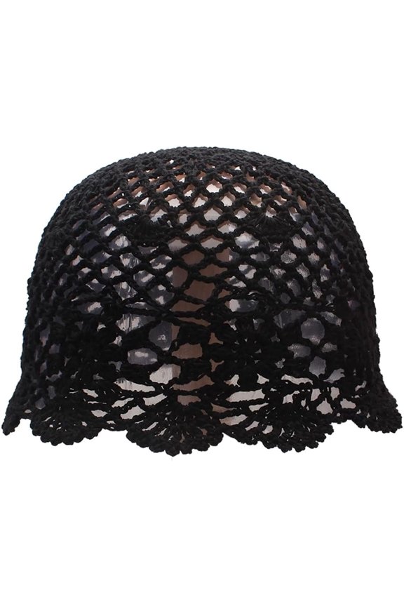 Hand Hook Hollow Flower Fisherman hat, Hand Hook Fishing net Basin hat