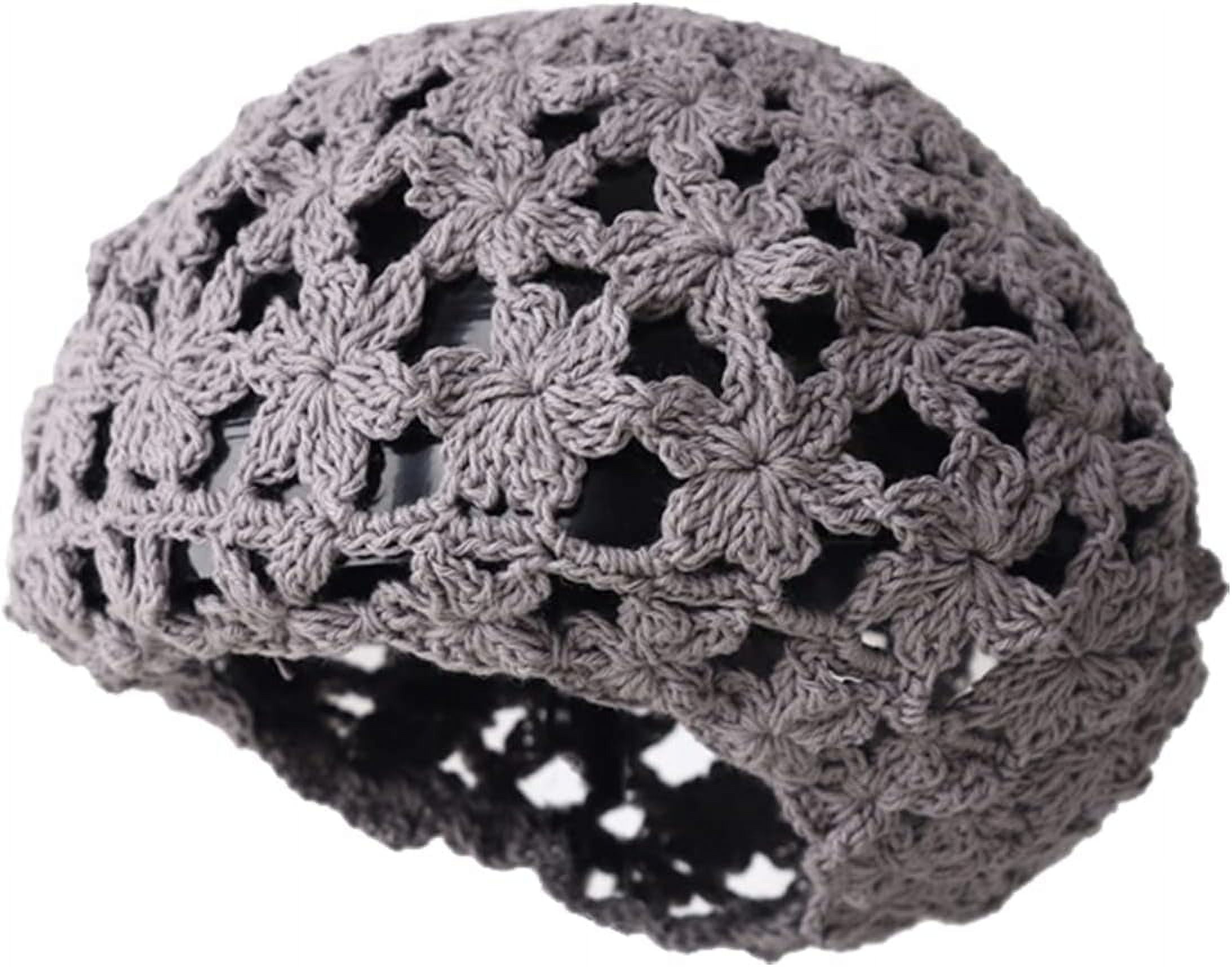 LinYooLi Hand Hook Hollowed-Out Petal-Shaped Beret, Hair Cap