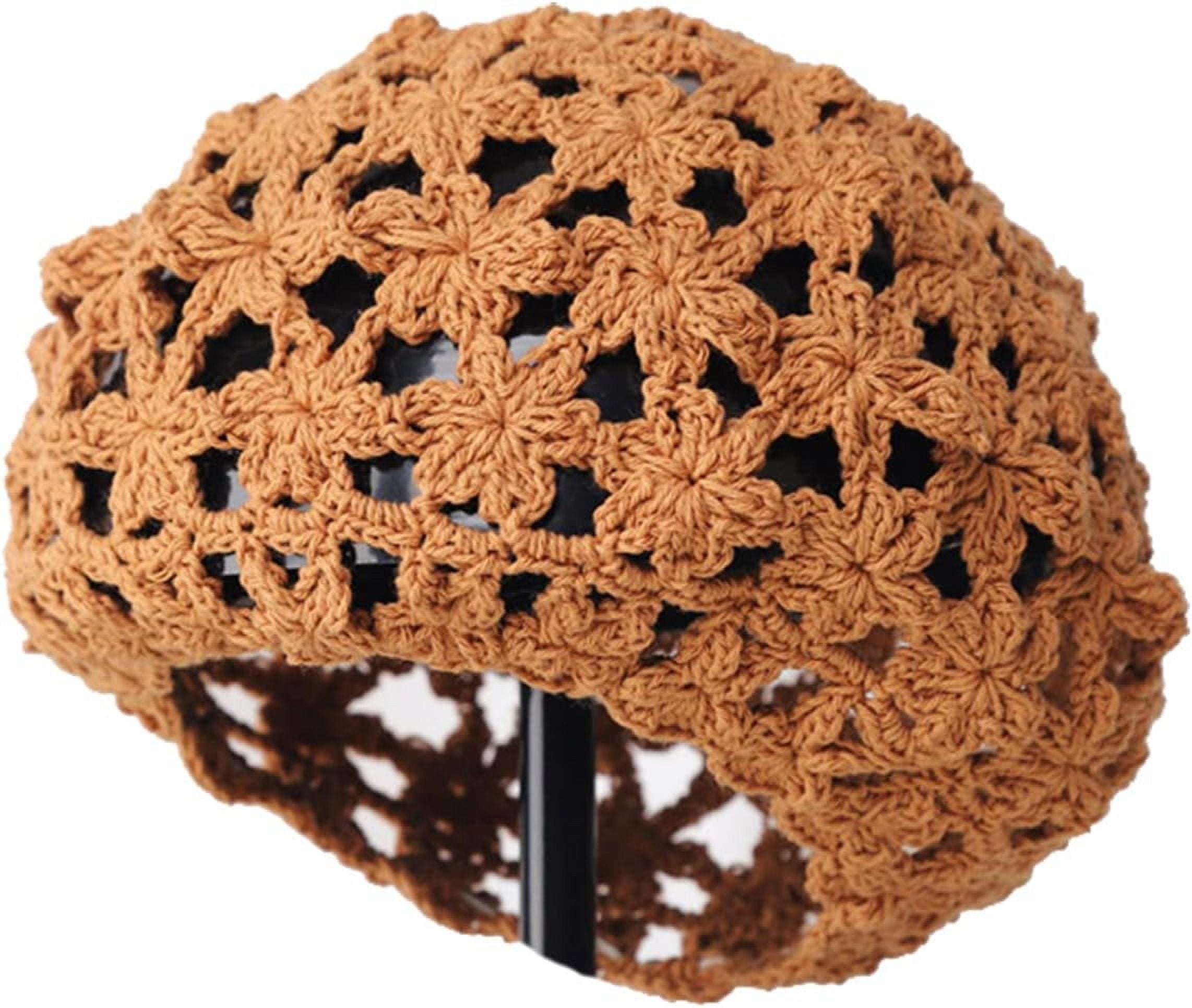 LinYooLi Hand Hook Hollowed-Out Petal-Shaped Beret, Hair Cap