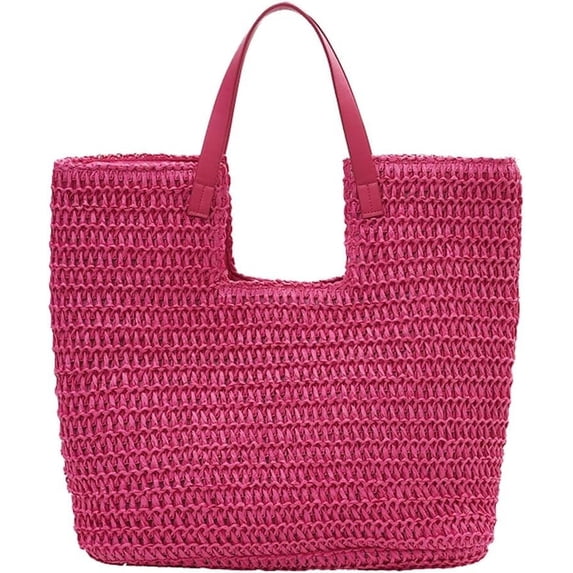 LinYooLi Hobo Bags Women Straw Beach Bag Vintage Shoulder Bag Everything Tote Bag Summer Beach Bag Cute Purse Work Travel Bag 2024