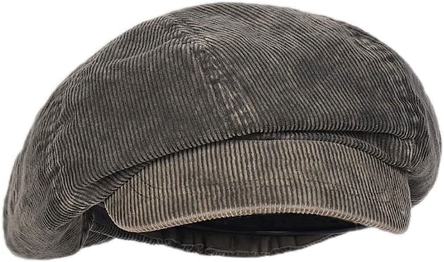LinYooLi Japanese Oversized Corduroy Newsboy Hats for Women