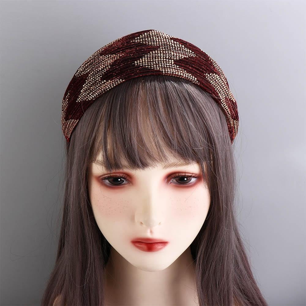CHARM Hippie Headband Womens Turban - Boho Bandana Hair Wrap Men Head Band Scarf A