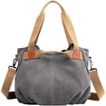 thumbnail image 1 of LinYooLi Large Capacity Canvas Tote Bag for Women with Zipper Mode Hobo Shoulder Bag Handbag Purse with Pockets and Compartments, 1 of 7