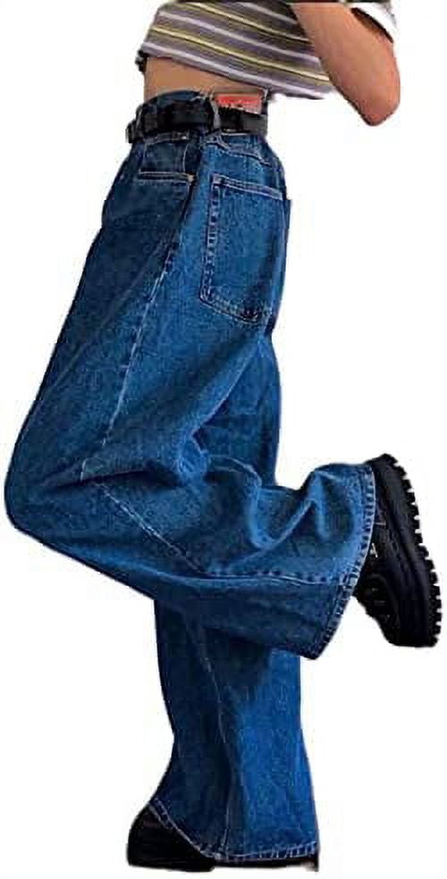 Wide Baggy Jeans, Ripped Boyfriend Jeans, Straight Leg Trousers, Women's Jeans, Straight Leg, Sexy Loose Bootcut Pants, Y2K Style Denim Trousers