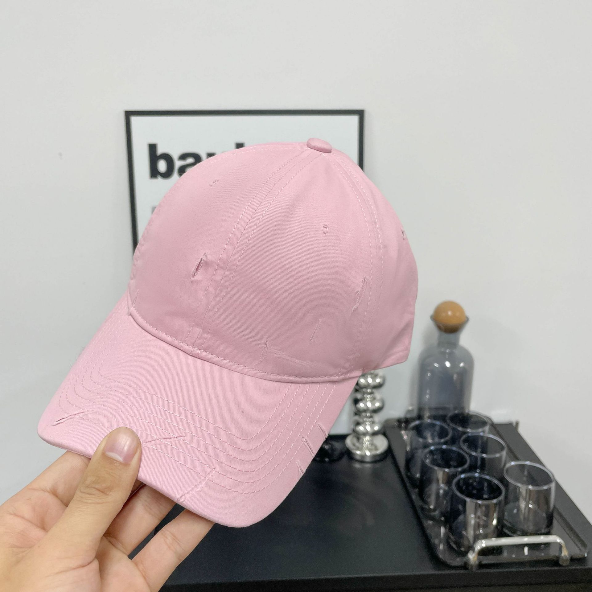 LinYooLi Make Old Grinding Water Washing Cotton Soft Top Baseball Hat