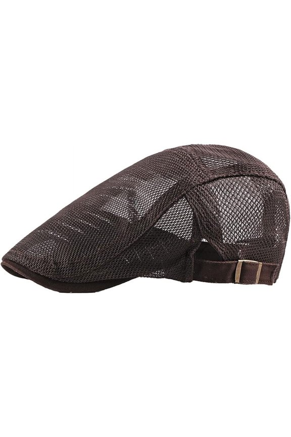 Man's Flat Cap Breathable Summer Beret Newsboy Cap Driving Cap Ventilate