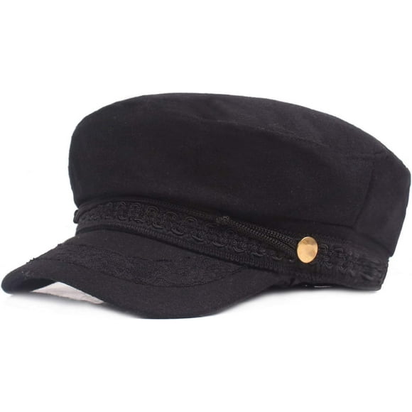 Men Women Yacht Captain Sailor Hat Newsboy Cabbie Driving Peaked Beret Cap