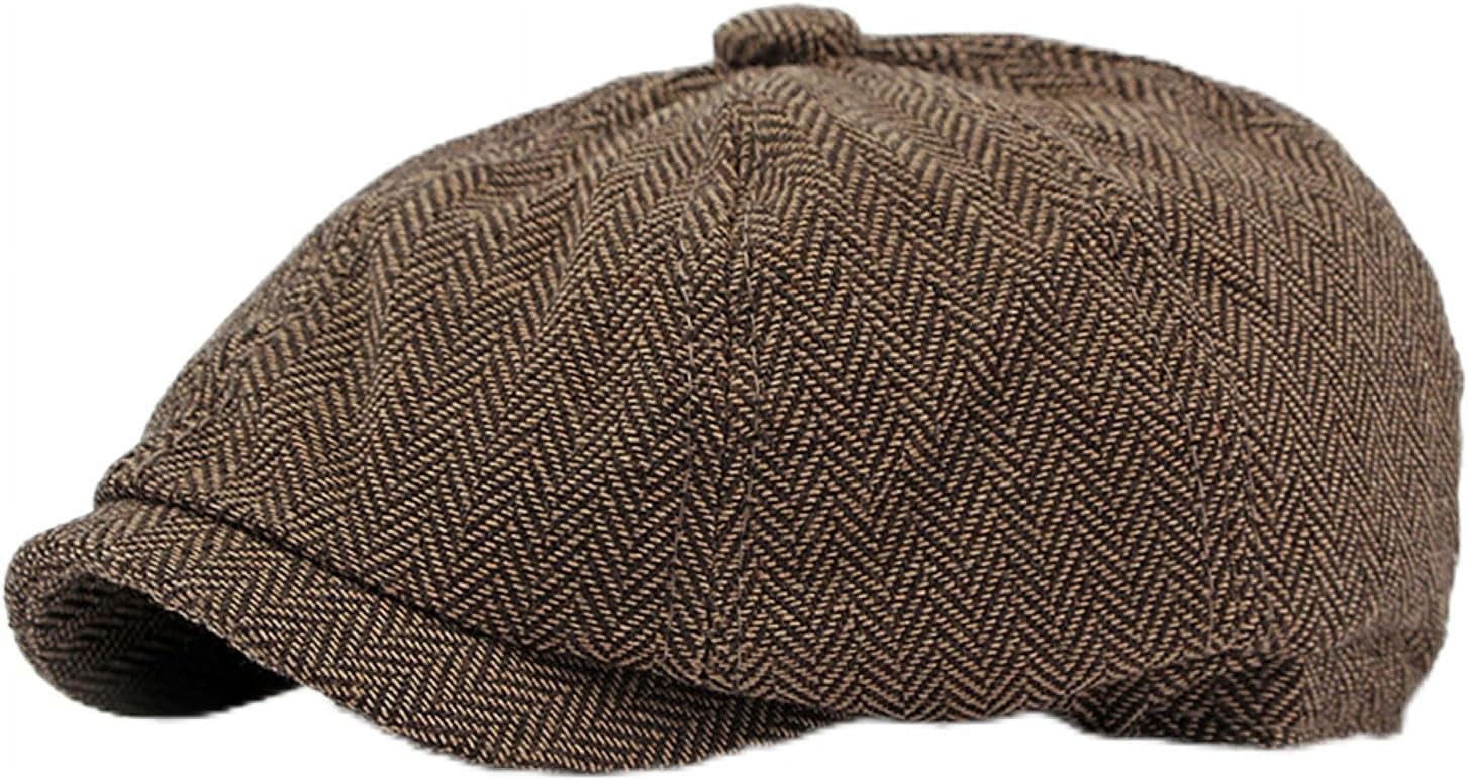Damen Tweed Baskenmütze – Vintage Newsboy/Cabbie Style, Weiche Wollmischung, Für Herbst & Winter
