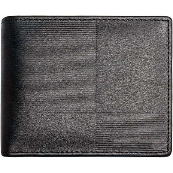 LinYooLi Mens Genuine Leather Bifold Wallet With ID Window (A30 Brown)