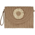 thumbnail image 1 of LinYooLi Natural Straw Boho Purse Zipper Wristlet Wallet Handwoven Beach Clutch Bag, 1 of 7