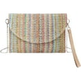 thumbnail image 1 of LinYooLi Natural Straw Boho Purse Zipper Wristlet Wallet Handwoven Beach Clutch Bag, 1 of 9