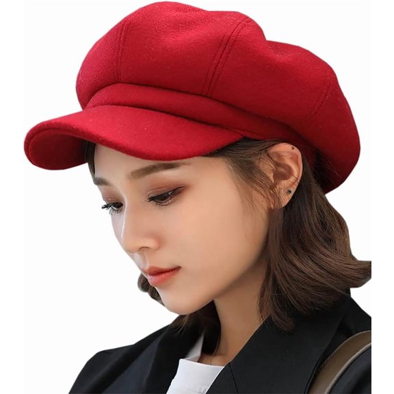 LinYooLi Newsboy Hats for Women, Women Newsboy Hat Trucker Hat Beret Newsboy Caps Retro Fashion Winter Hats for Women 2023
